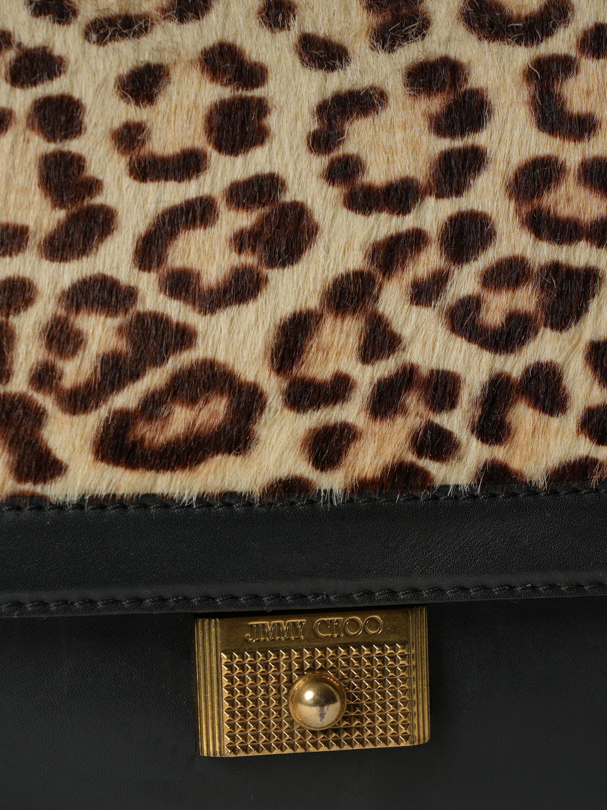 Jimmy Choo Leopard Print Shoulder Bag