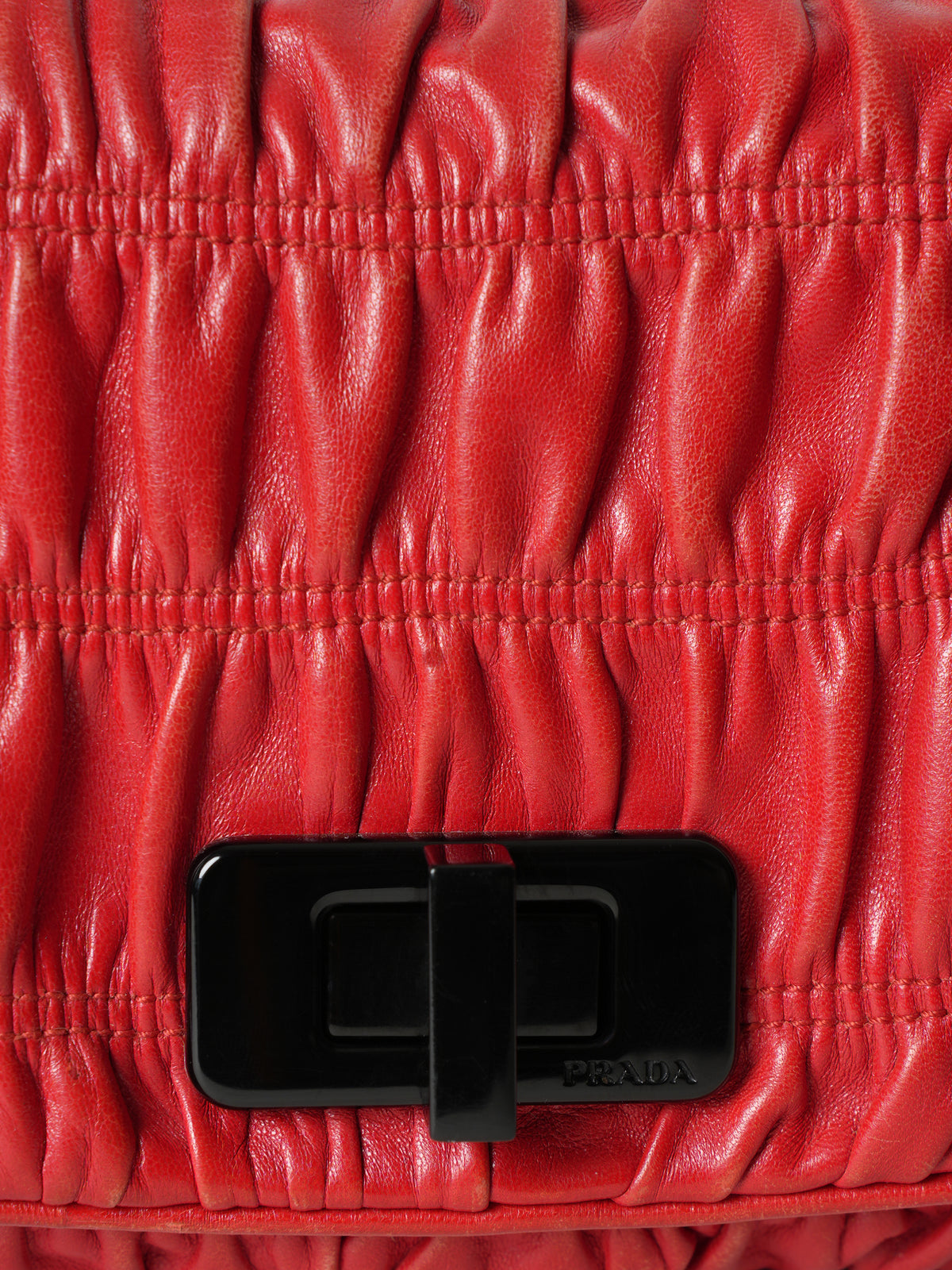 Prada Cherry Red Clutch