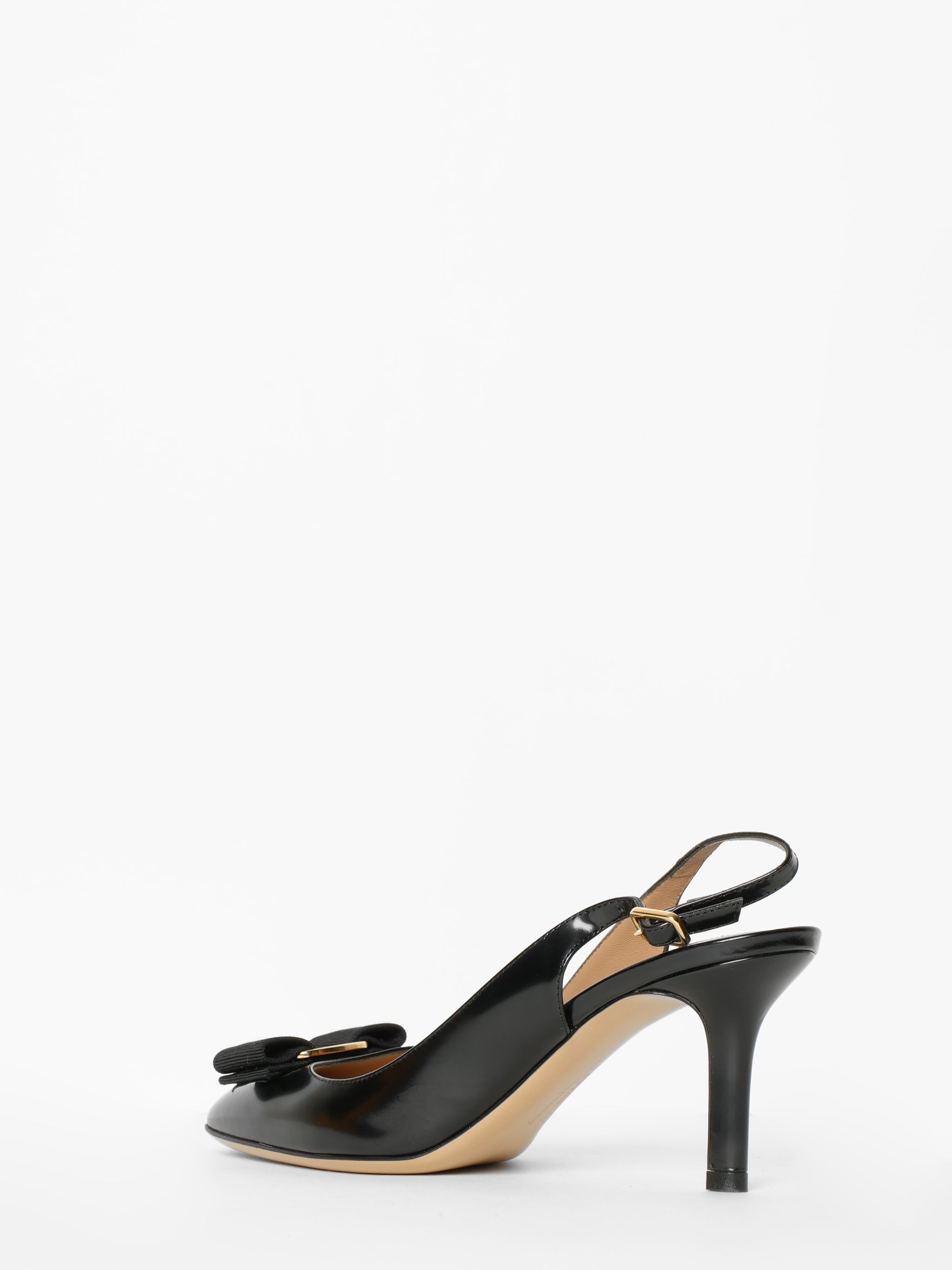 Ferragamo Ortigia Slingback Pumps With Signature Vara Bow