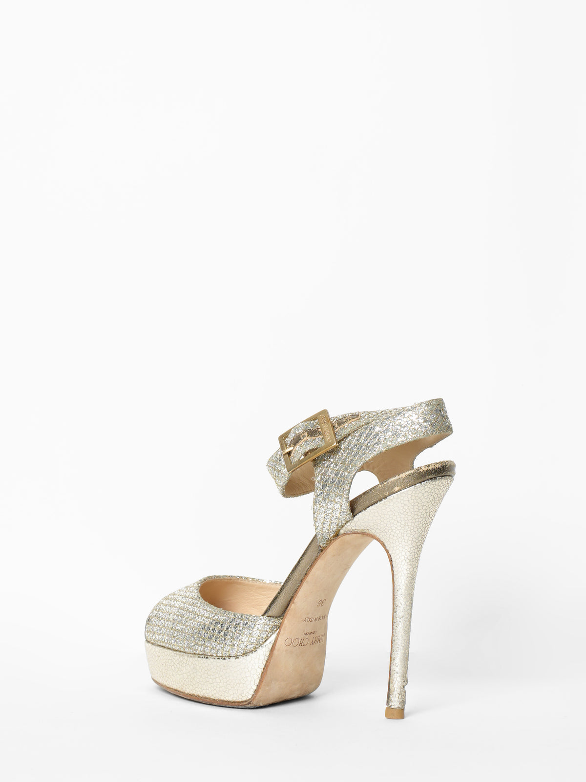 Jimmy Choo Golden Shimmer Shoes