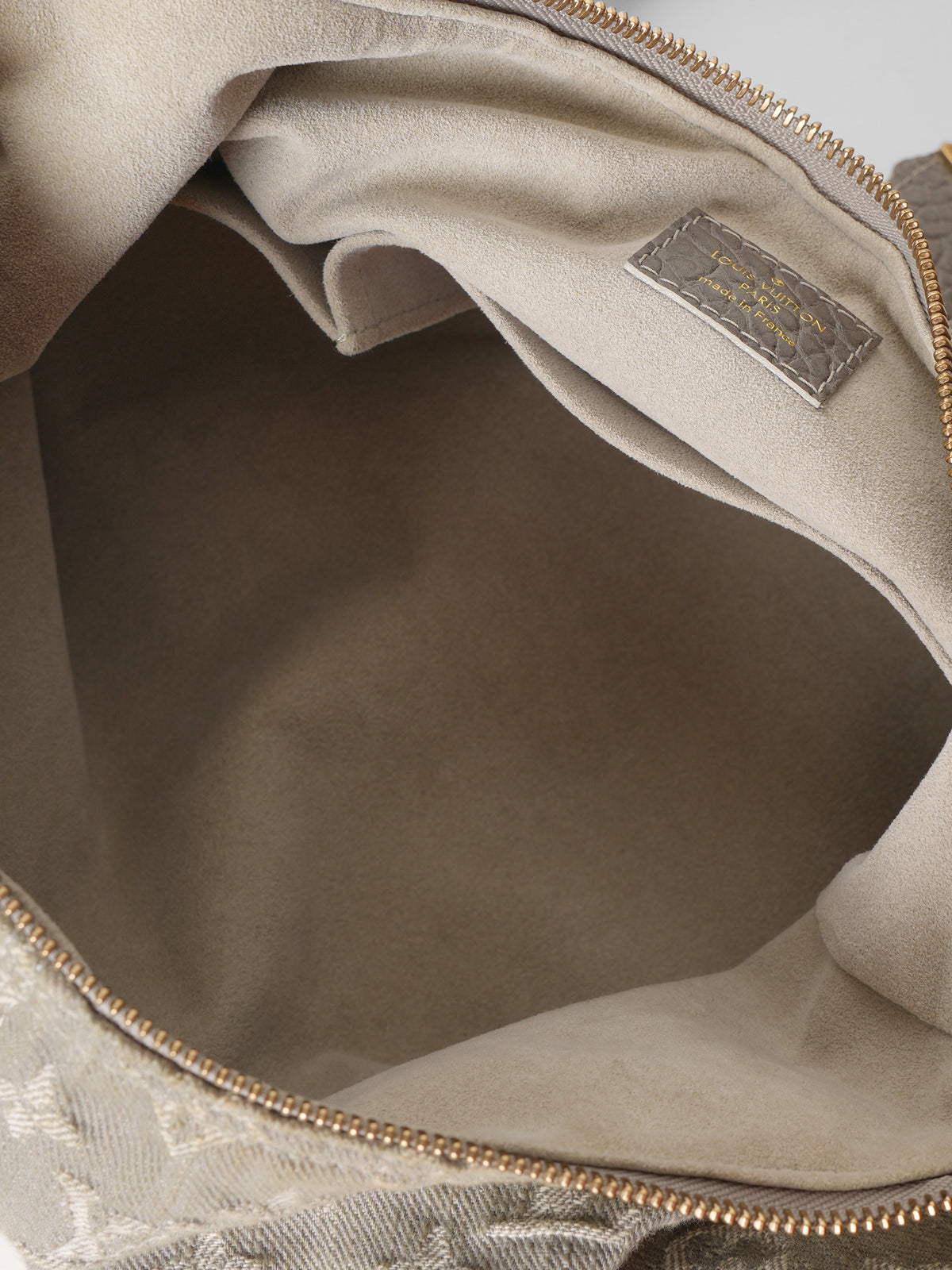 Louis Vuitton Grey Monogram Denim Slightly Shoulder Bag