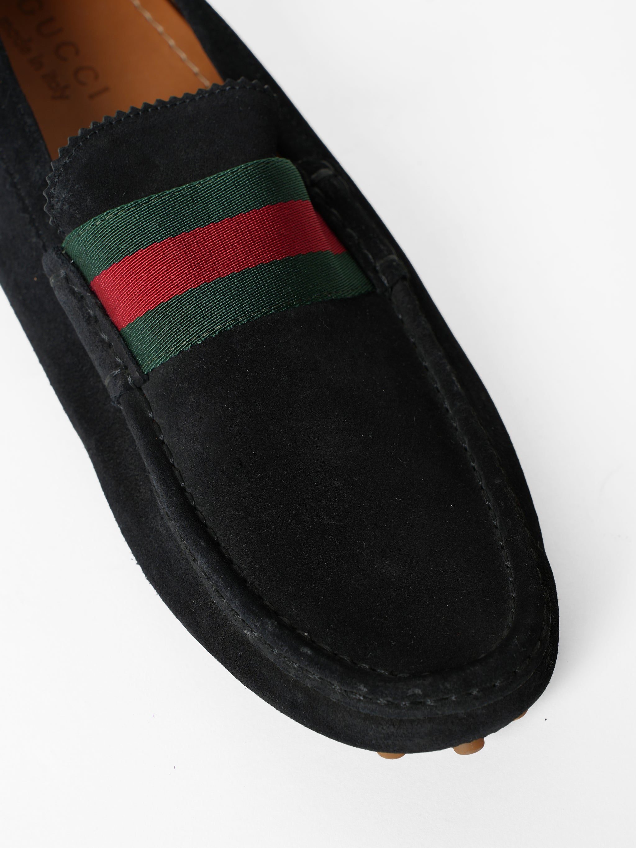 New Gucci Black Suede Shoes