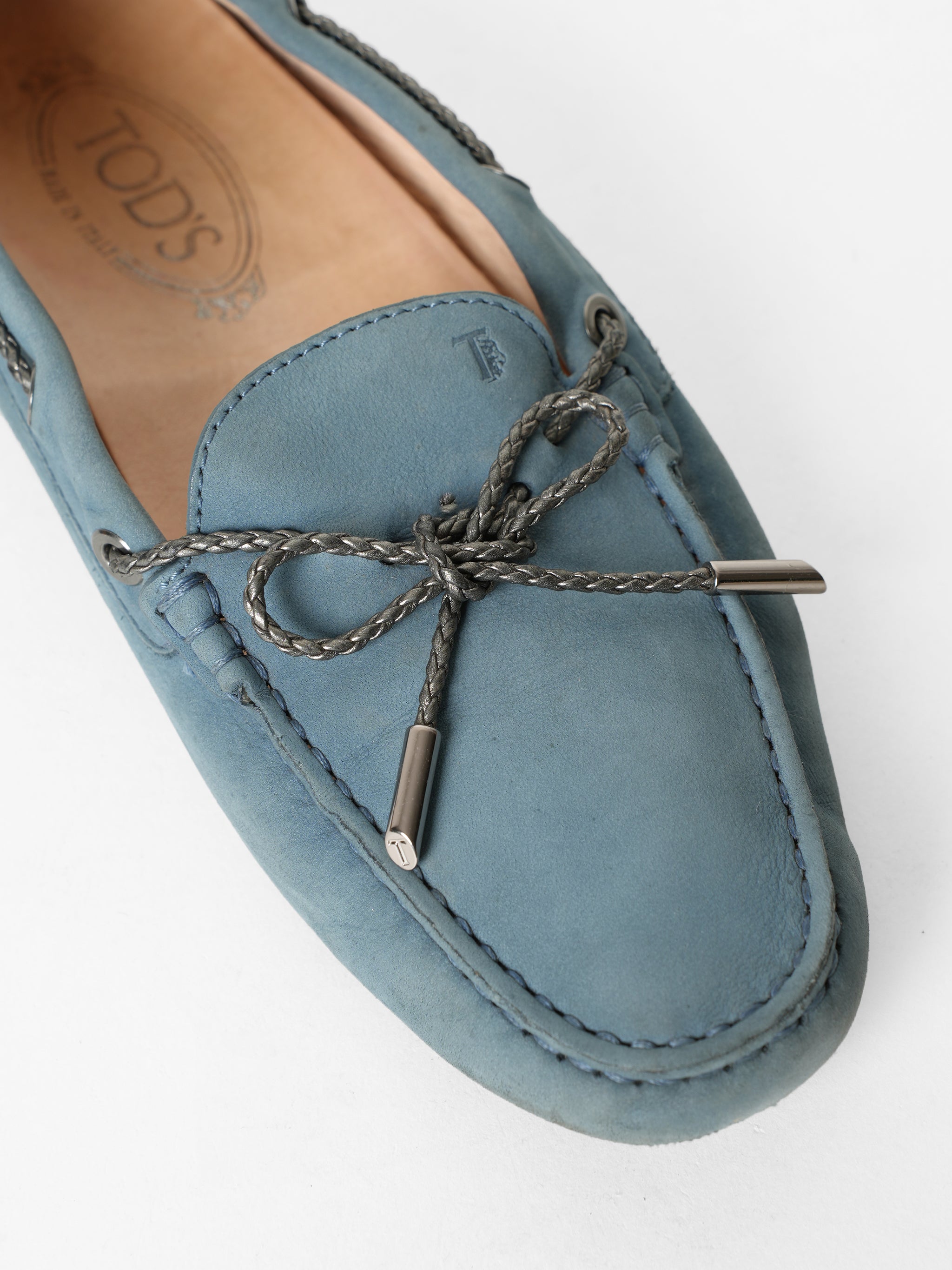 Tod's Moccasin In Suede With Laces