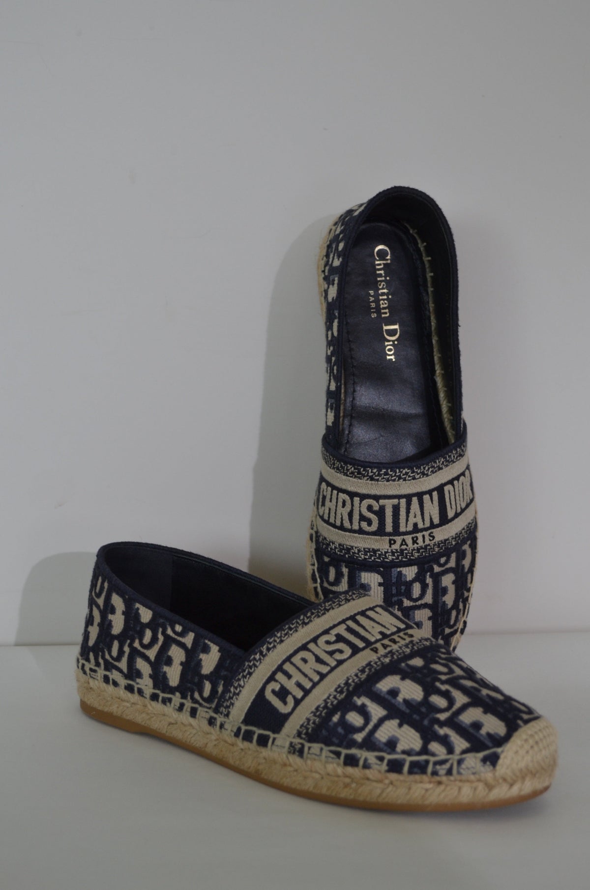 Christian Dior Granville Espadrille Oblique Deep Blue