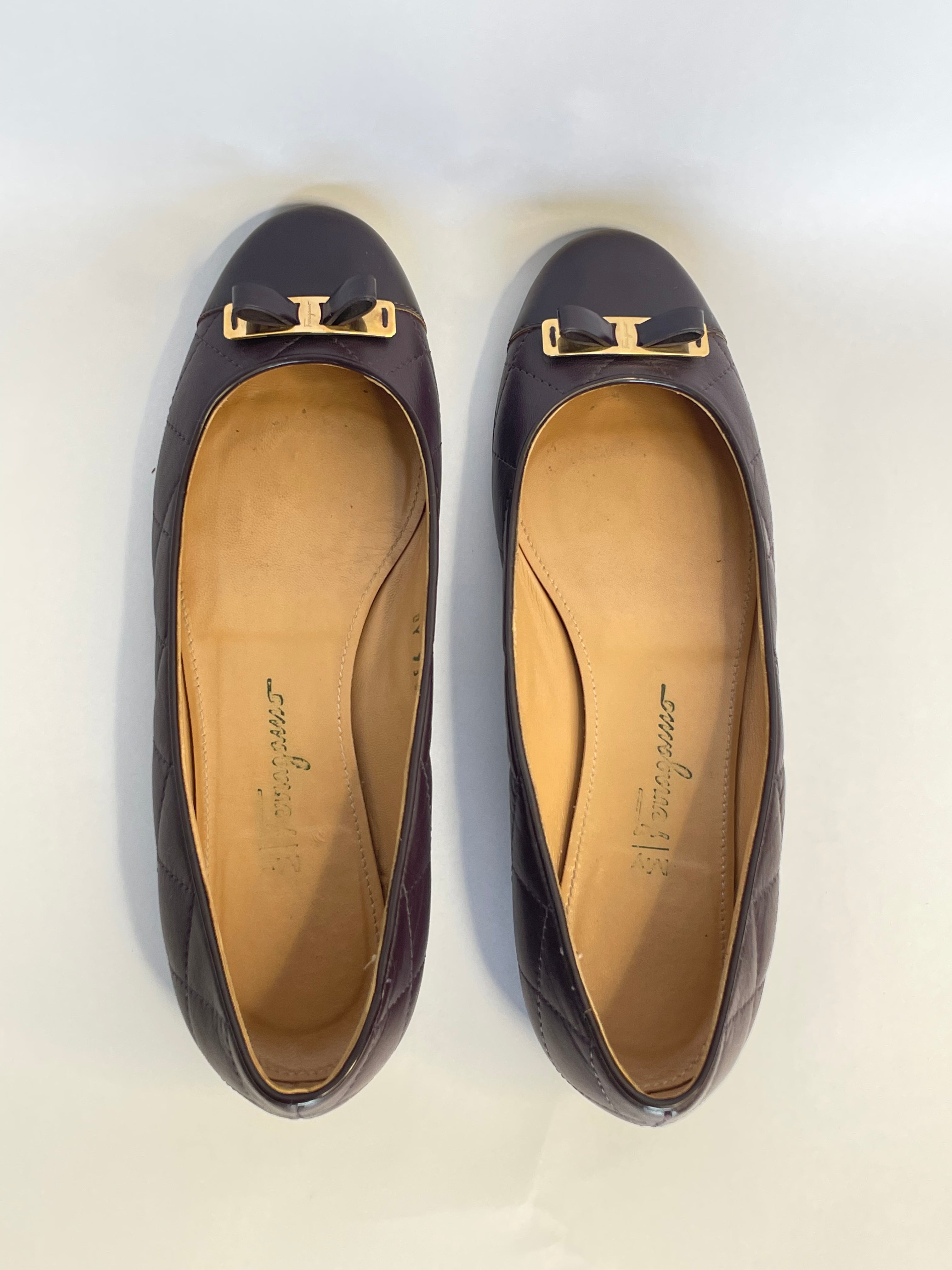 Ferragamo "My Quilted" Ballet Flats