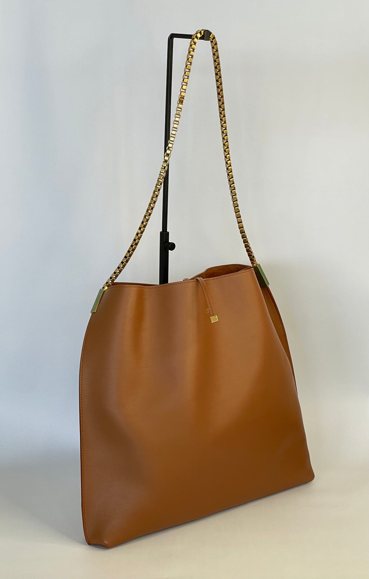 *New* Saint Laurent Suzanne Calfskin Leather Chain Hobo Bag