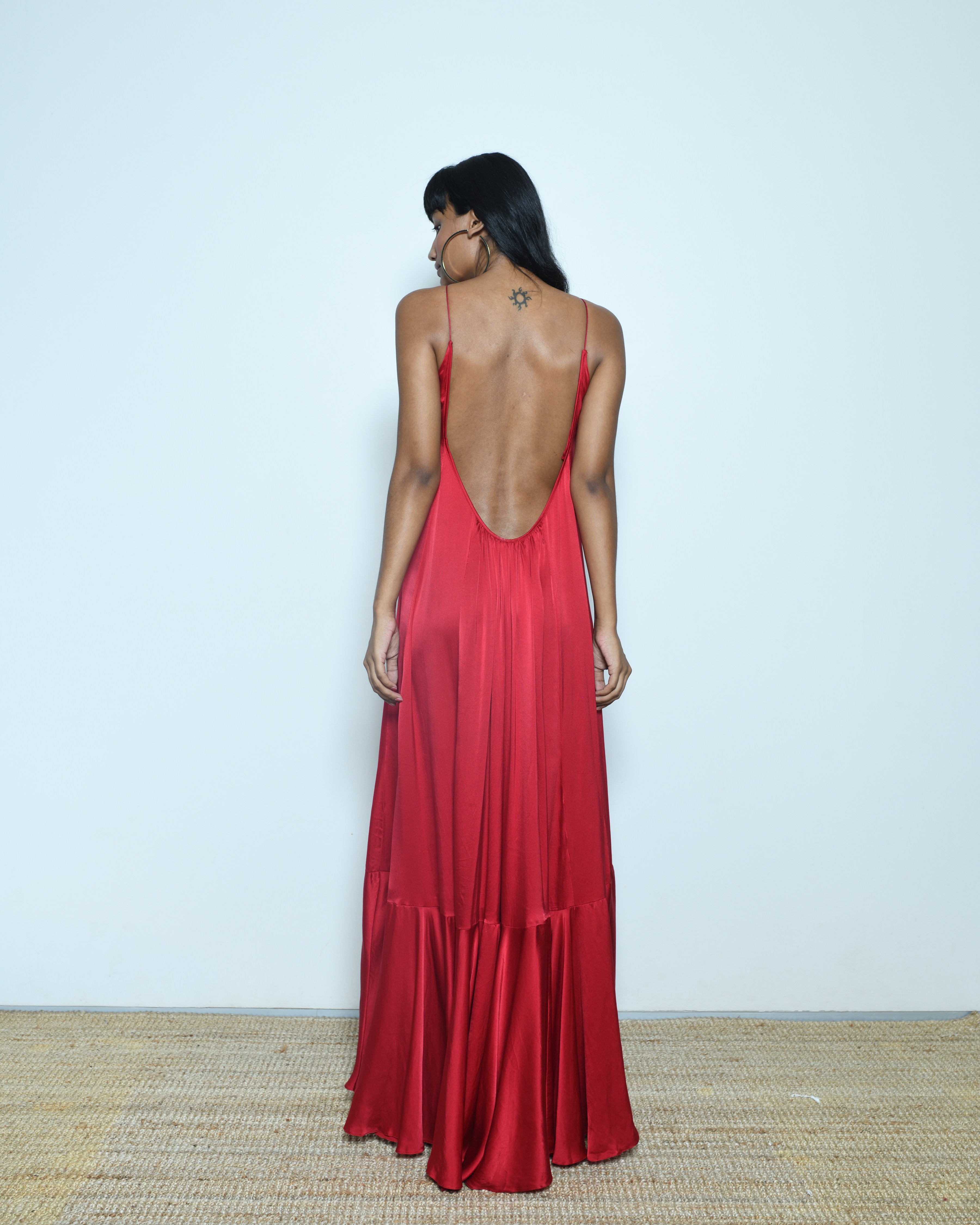 Deme Backless Red Dress