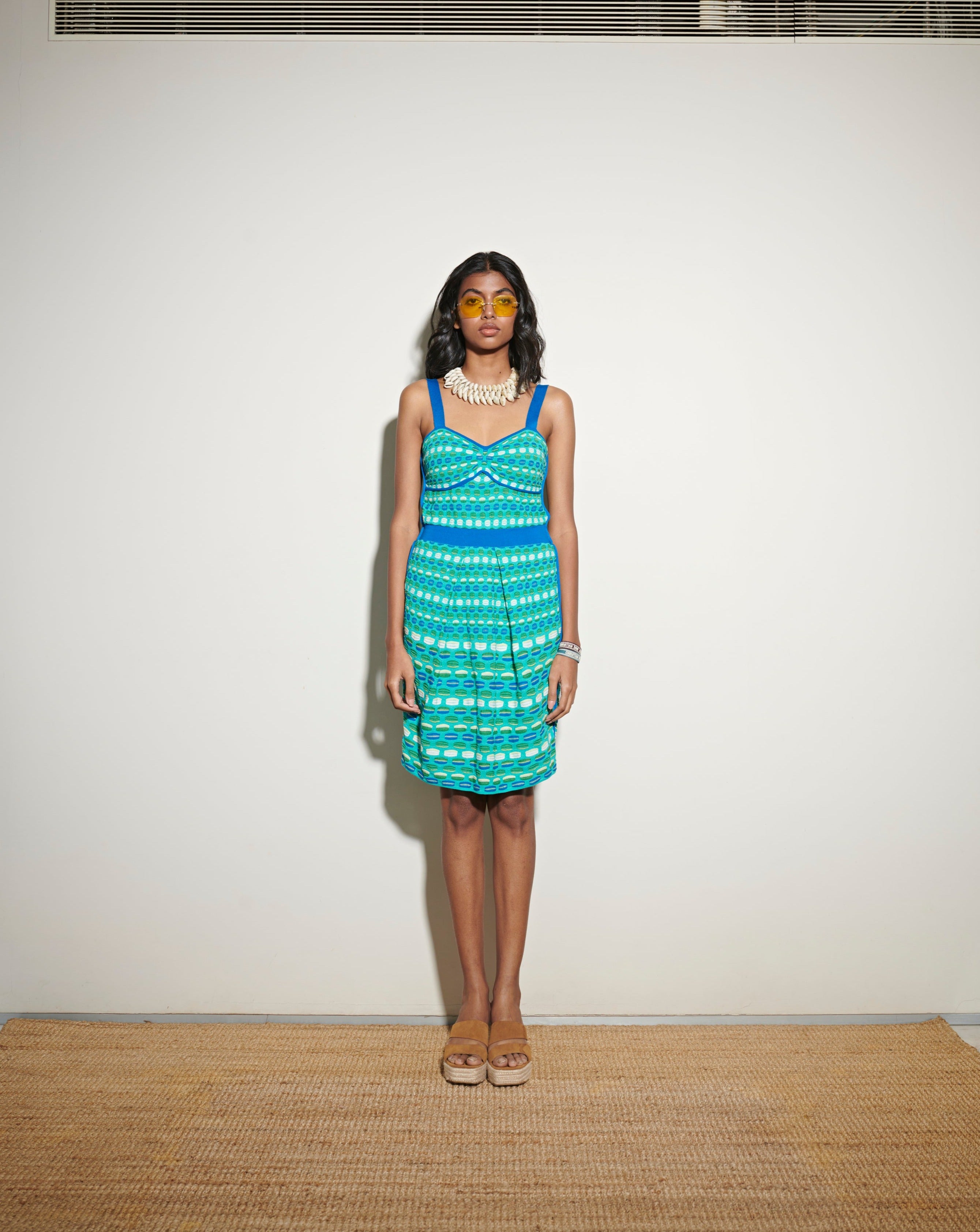 Missoni Vintage Blue & Green Dress