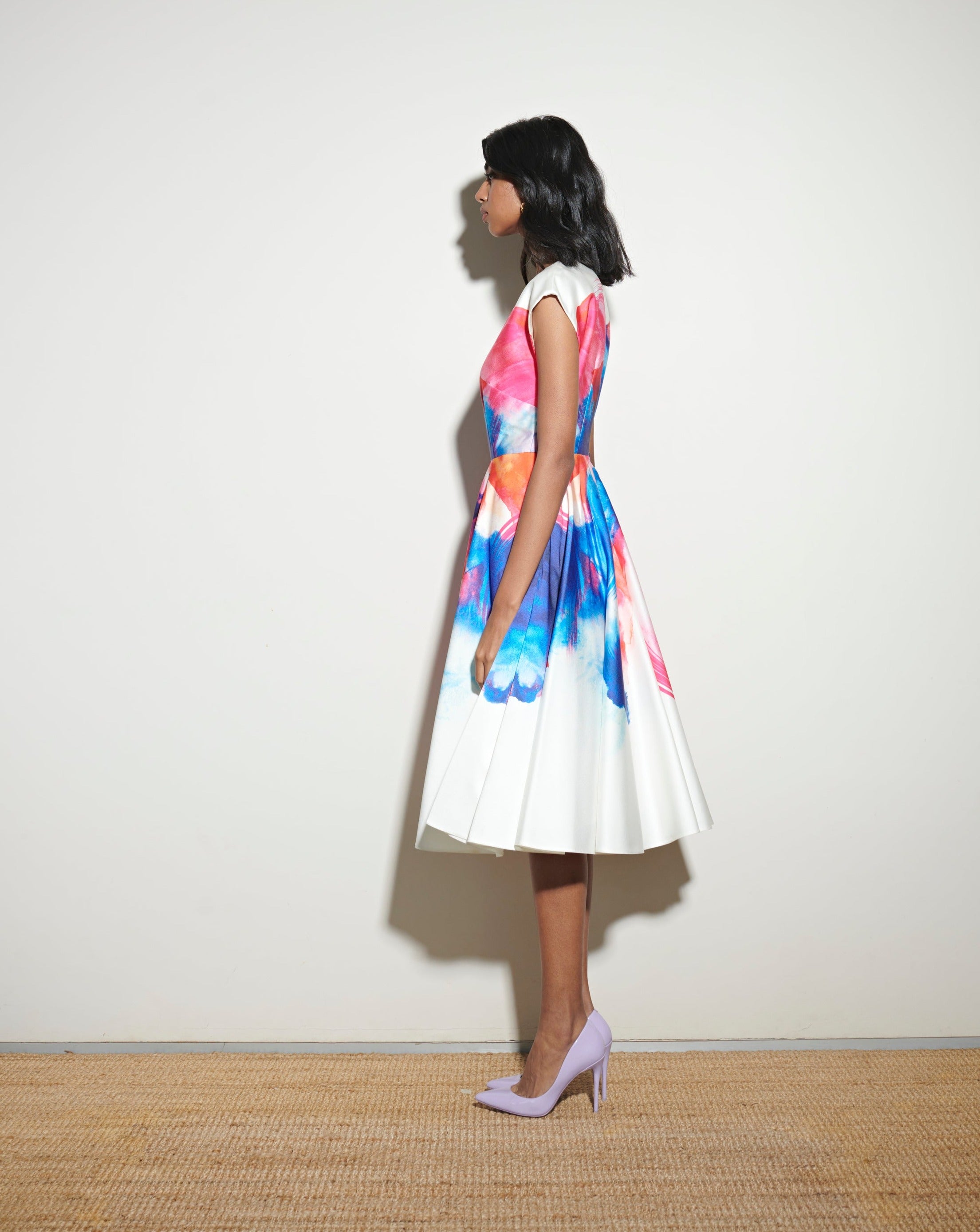 Coast White & Multi Coloured Dress