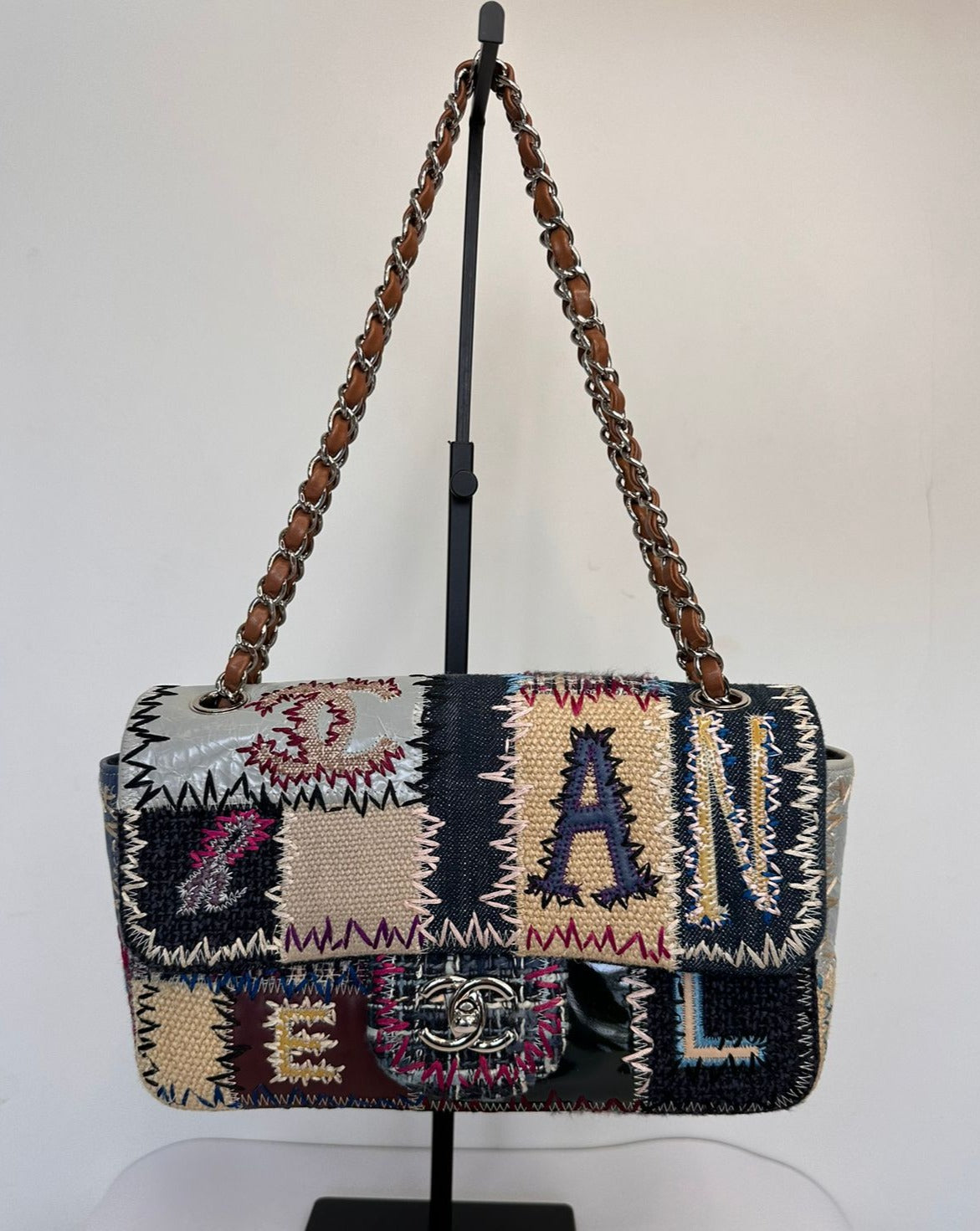 Chanel  Vintage Patchwork Medium Classic Flap Bag