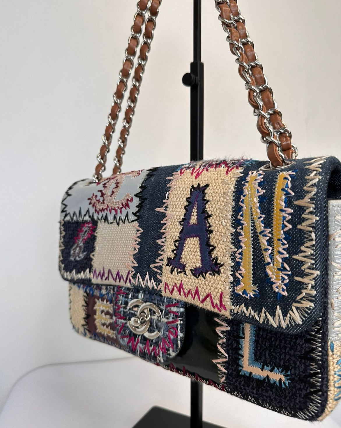 Chanel  Vintage Patchwork Medium Classic Flap Bag