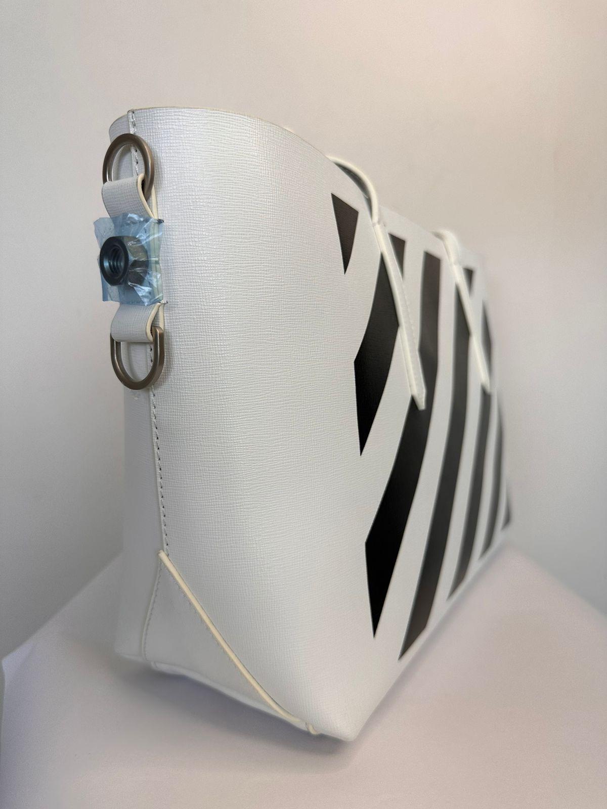 *New* Off-White Binder Striped Tote Bag