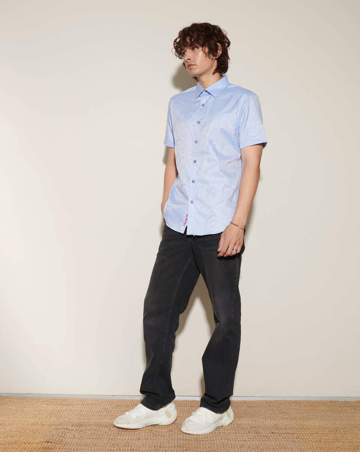 New Robert Graham Wave You Half Sleeve Shirt