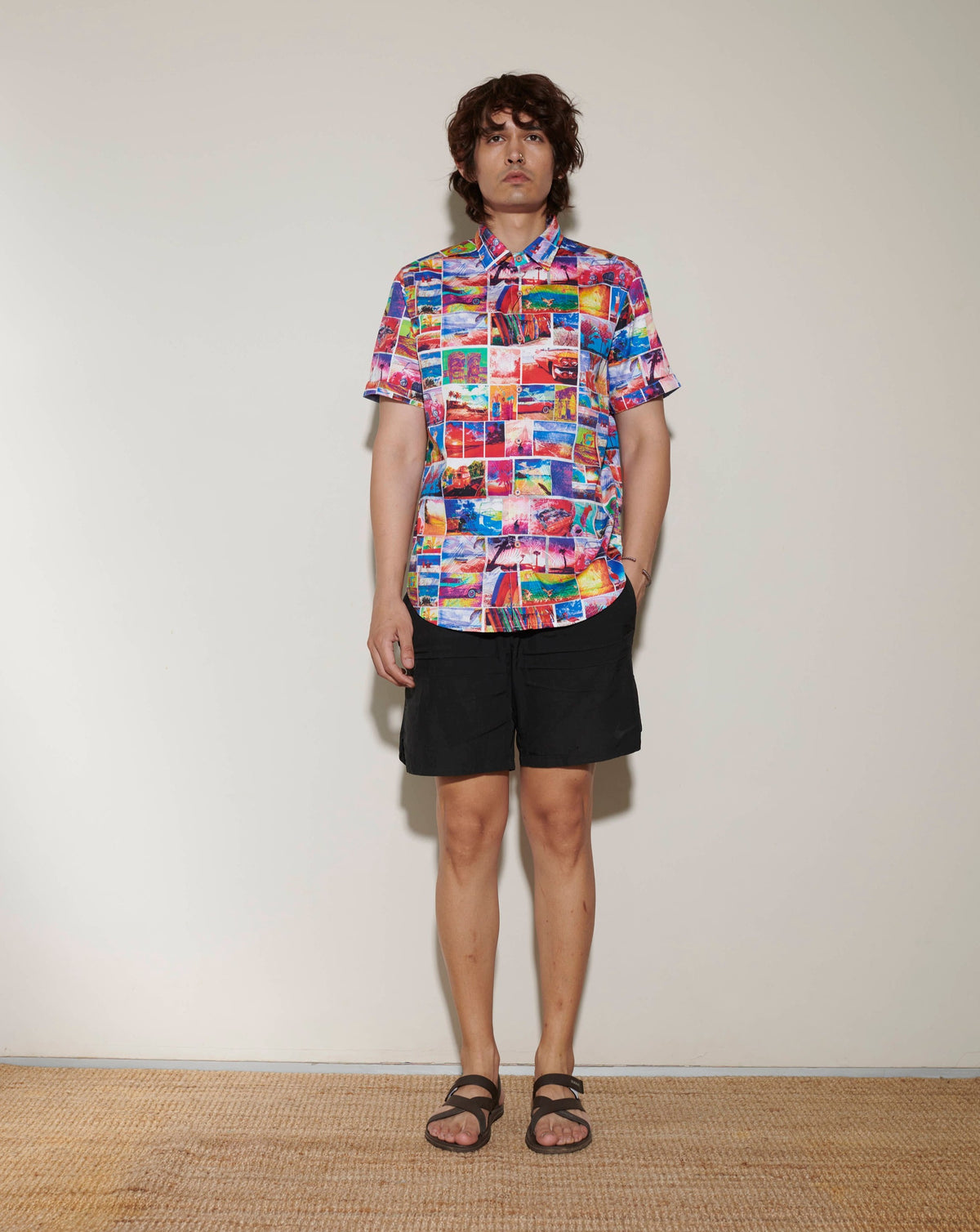 New Robert Graham Colourful Half sleeve Shirt